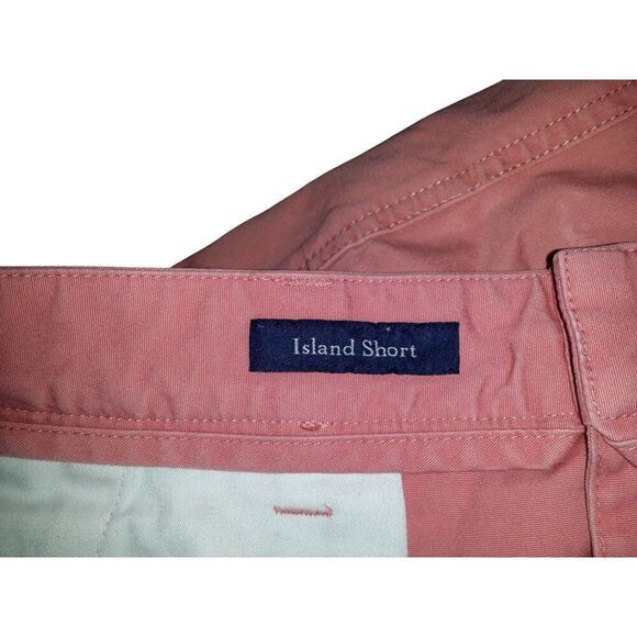 Vineyard Vines Island Short Chino Men Sz 36‎ Salmon Travel Summer Casualwear - Picture 10 of 10